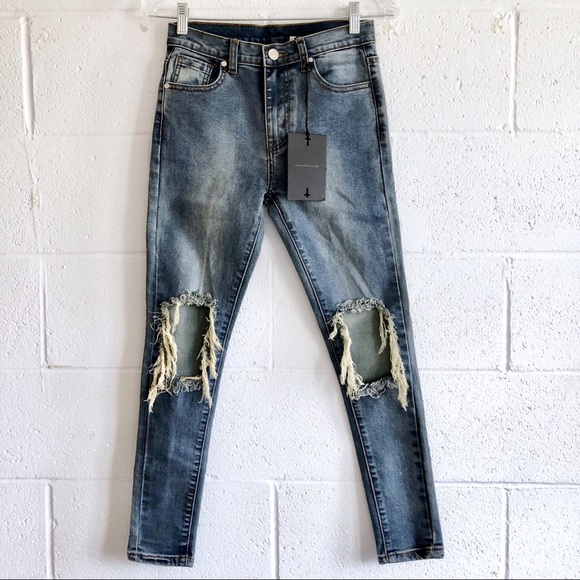 UNIF Peach Pit High-Rise Skinny Jeans - Picture 2 of 8